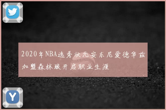 2020年NBA选秀状元安东尼爱德华兹加盟森林狼开启职业生涯