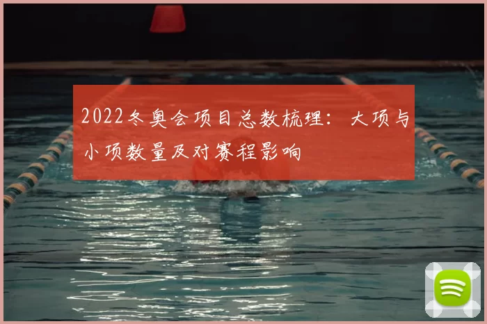 2022冬奥会项目总数梳理:大项与小项数量及对赛程影响