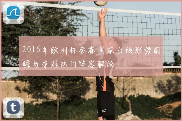 2016年欧洲杯参赛国家出线形势前瞻与夺冠热门阵容解读